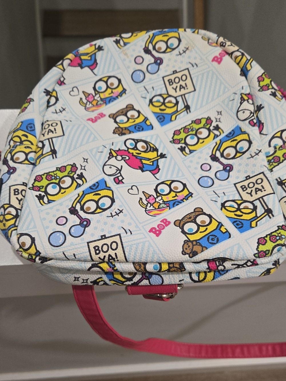 Universal Kids Cartoon Character Crossbody Bag - White, Yellow, Pink, Blue